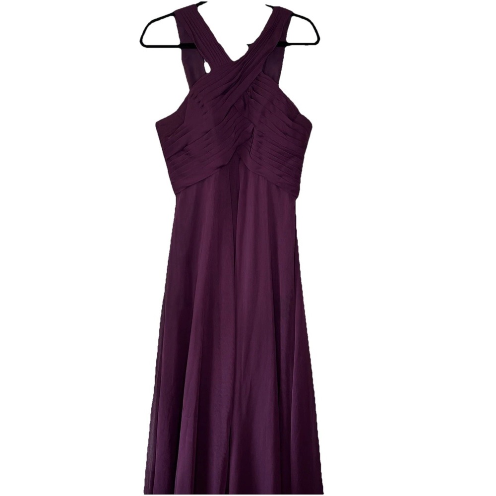 Morilee by Madeline Gardner Dress Eggplant 12 Ball Gown Bridesmaid Prom Hoco